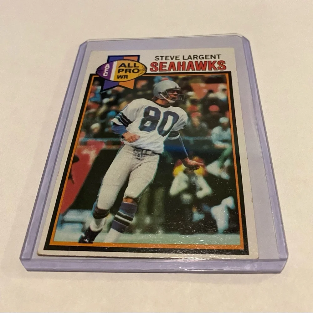 Steve Largent 1979 Topps Football Card Vintage Seattle Seahawks collectible